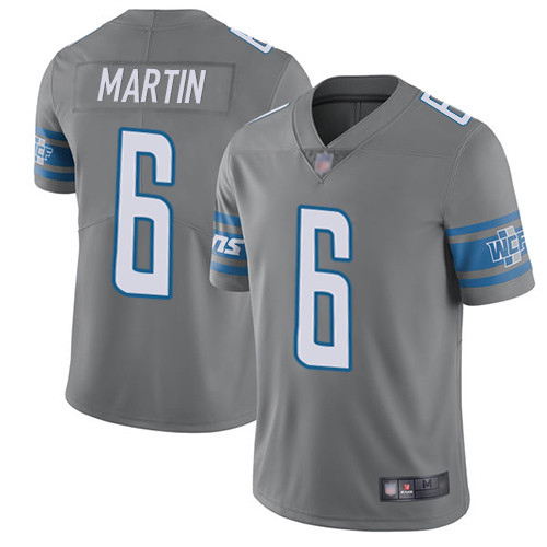 Detroit Lions Limited Steel Men Sam Martin Jersey NFL Football 6 Rush Vapor Untouchable